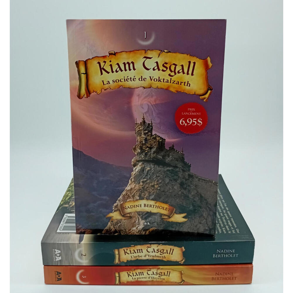 Lot 3 Livres Kiam Tasgall Tome 1 à 3 – Série Fantasy Française –‎ VF